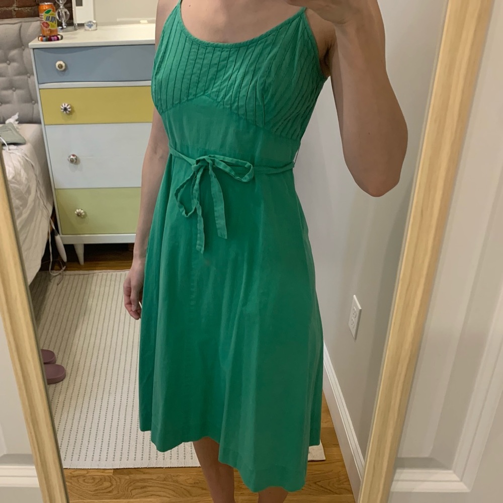 1970s Lanz Original green wrap dress, small